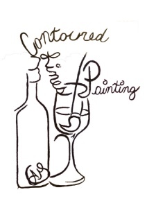Contoured Lines Painting 